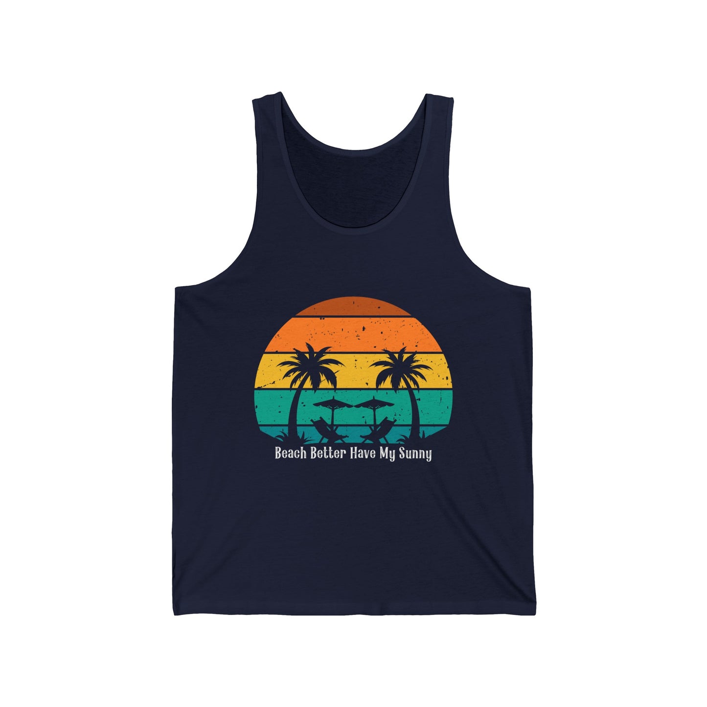Beach Lovers Ultimate Comfort Styled Funny Unisex Summer Tank Top