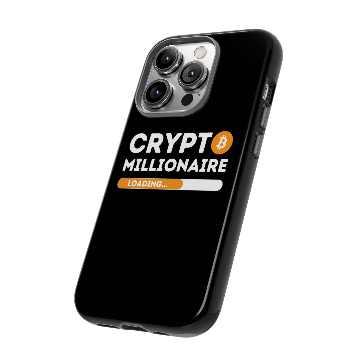 Crypto Millionaire Black iPhone Case