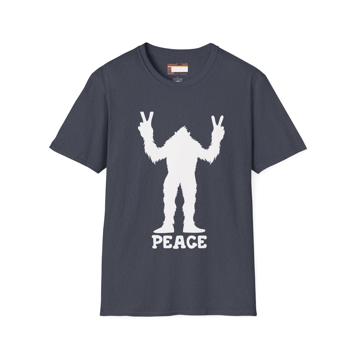 Graphic Designed Minimalist Big Foot Peace Sign Unisex Comfort Styled T-shirts