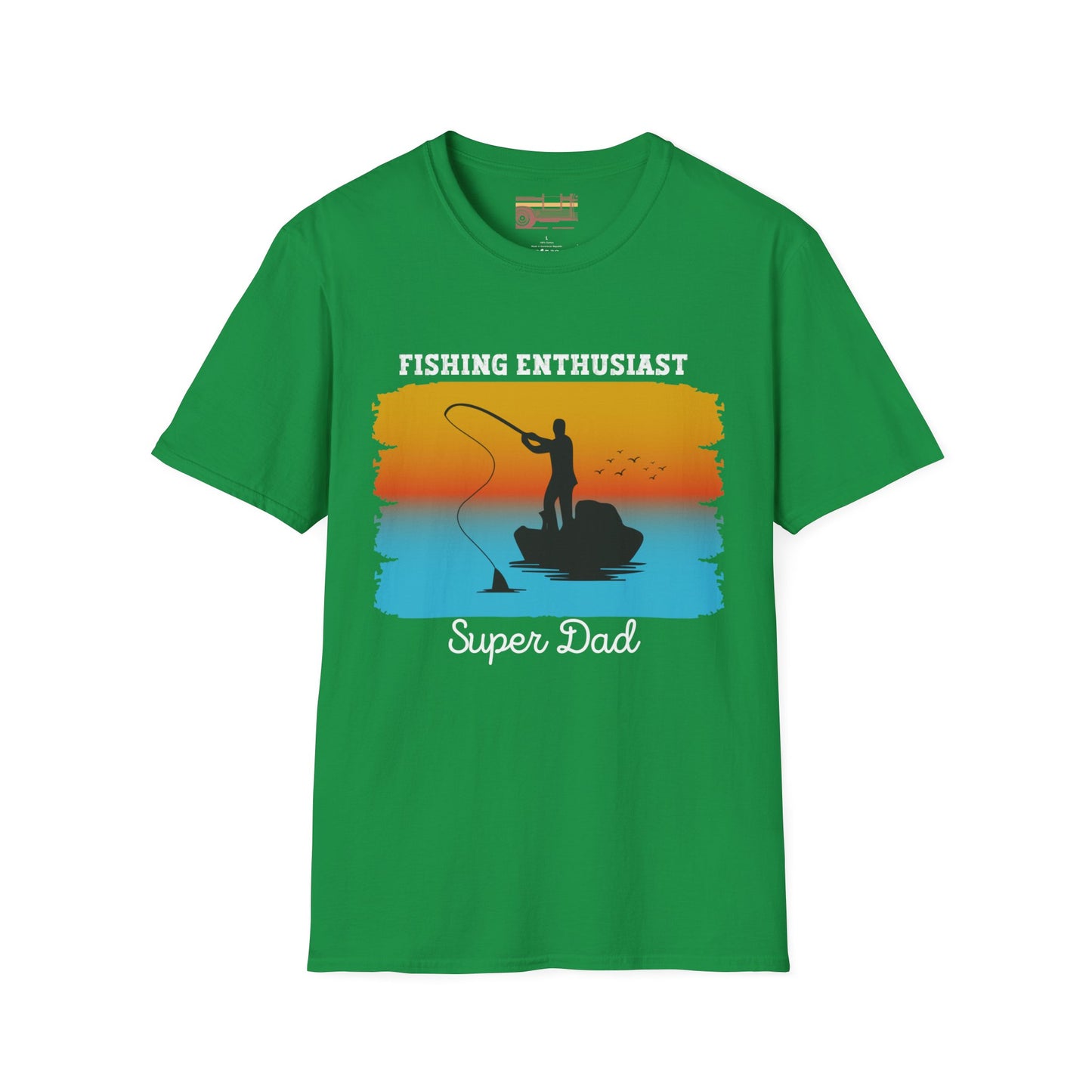Fishing Enthusiast Super Dad Ultimate Comfort Unisex Fathers Day T-shirt