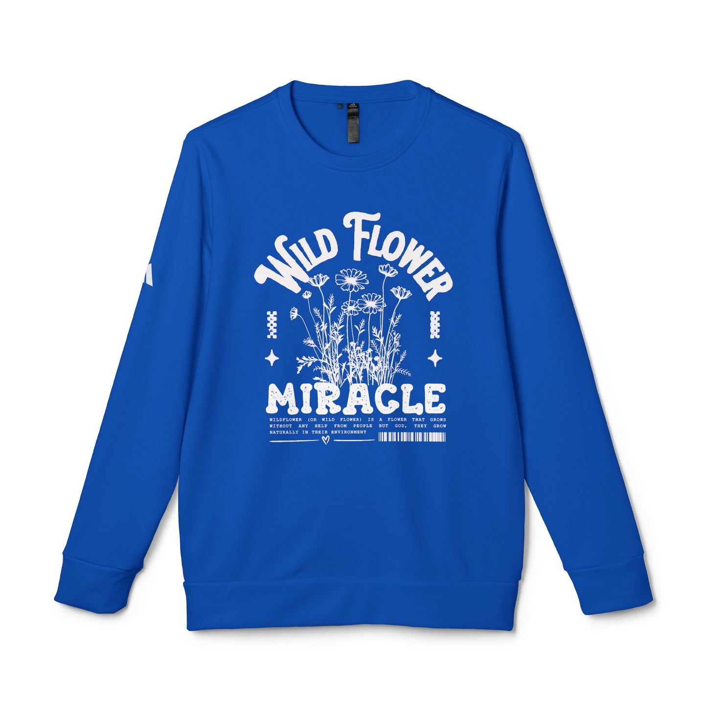 DTG adidas® Unisex Fleece Crewneck Wild Flower Sweatshirt