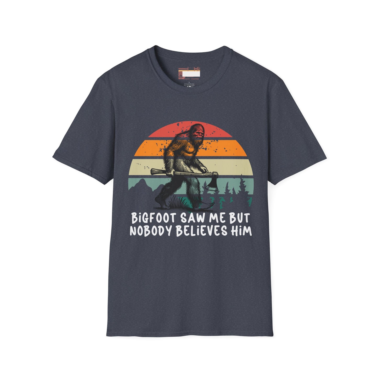 Bigfoot Hiking Lovers Hiking Buddy Camping Graphic Comfort Unisex T-shirt