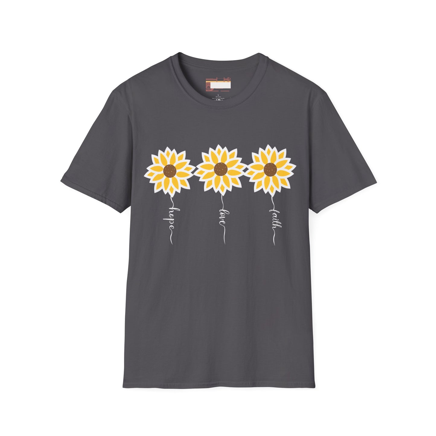 Graphic Christian Bible Gospel Unisex Comfort T-shirt, Wild Flower Christian Faith Quote Graphic Design Tees