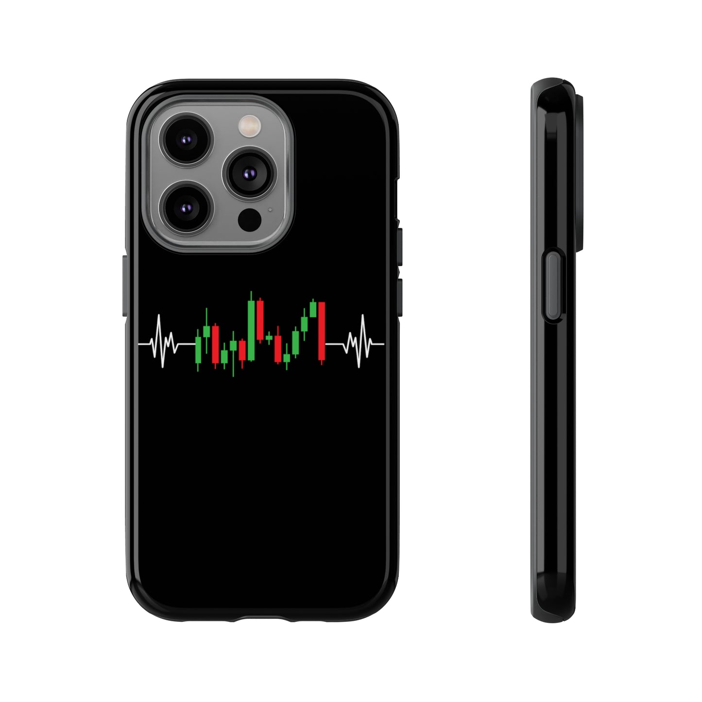 Bearish And Bullish Chart Candles (Stock Market) iPhone Case