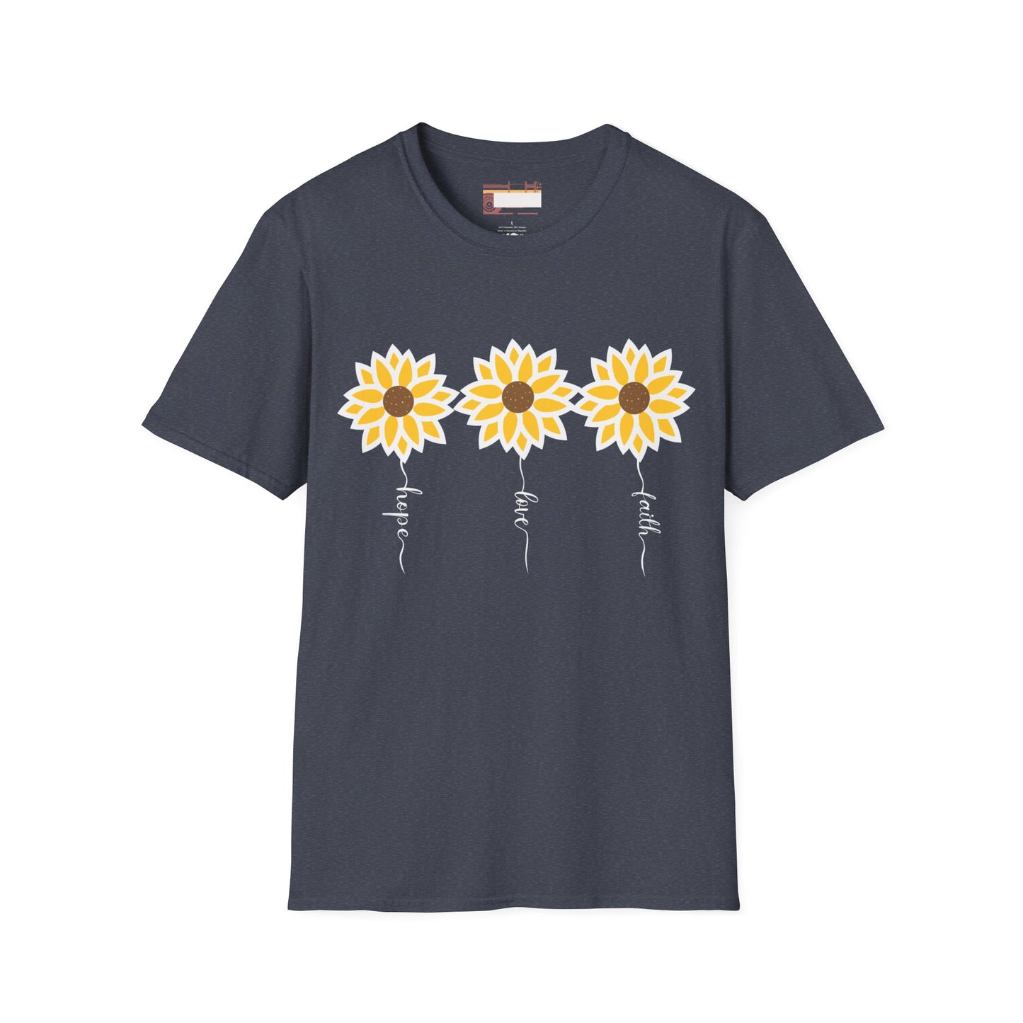 Graphic Christian Bible Gospel Unisex Comfort T-shirt, Wild Flower Christian Faith Quote Graphic Design Tees