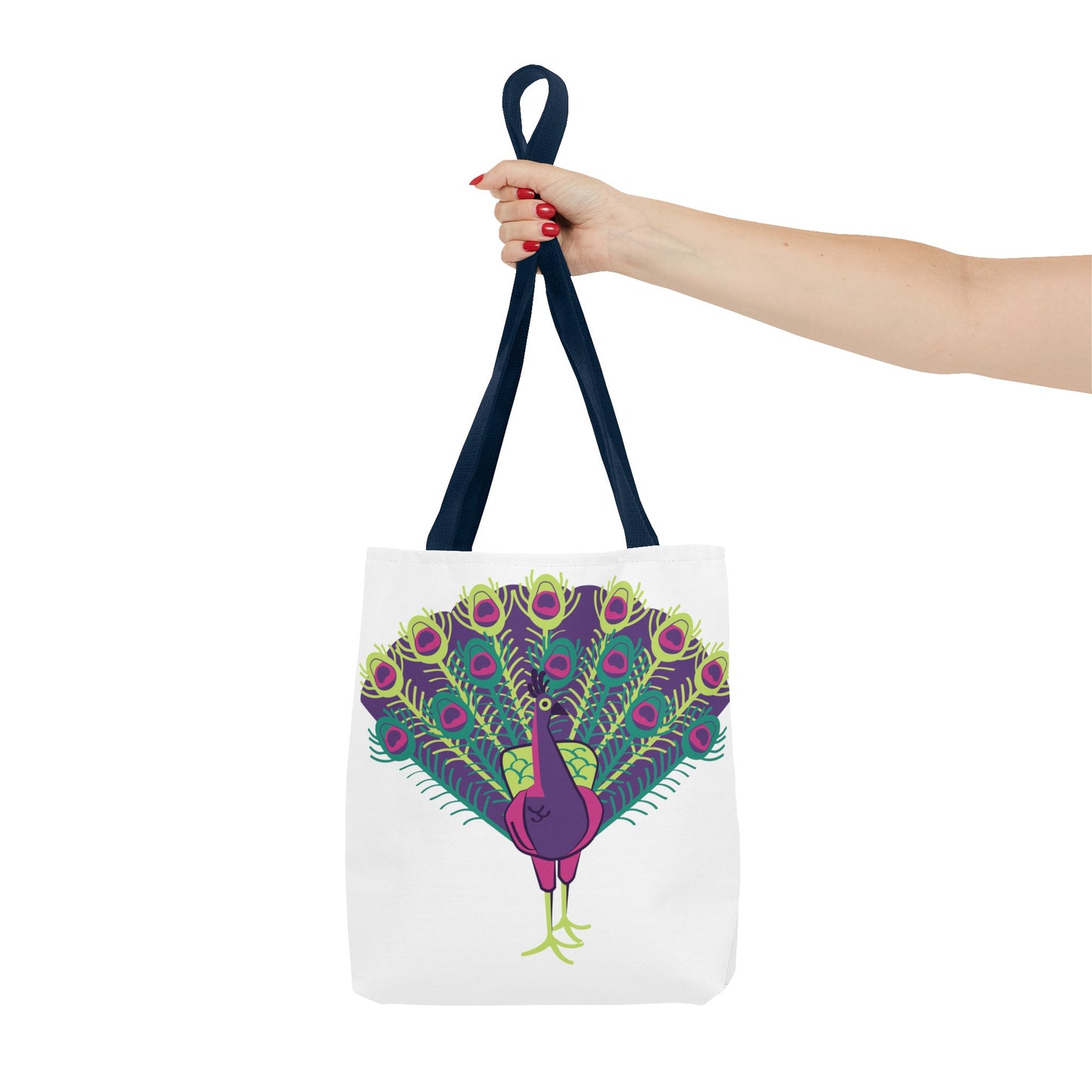 Summer Graphic Peacock Tote Bag