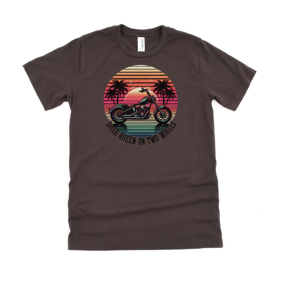Speed Queen On Two Wheels Ultimate Comfort Styled Graphic T-shirt