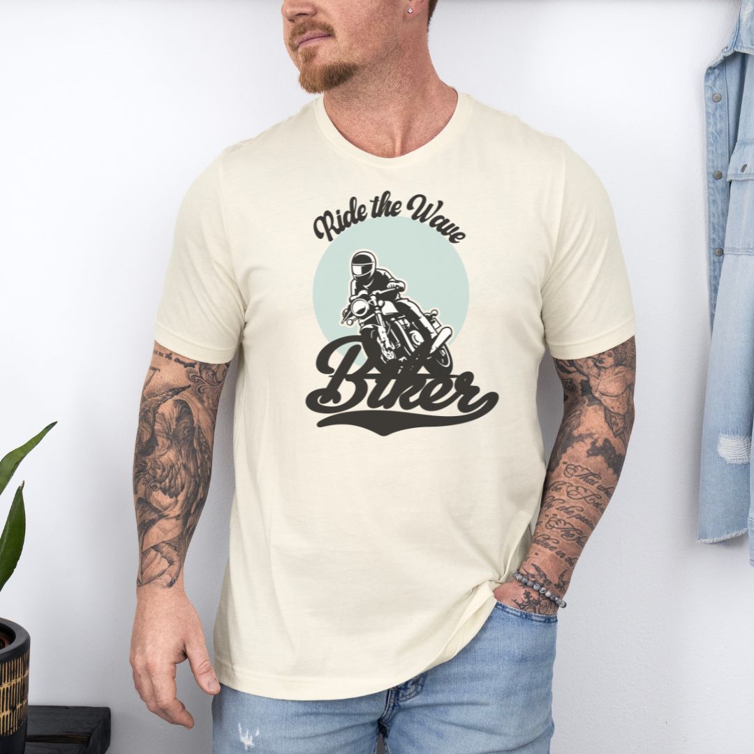 Ride The Wave Bikers Ultimate Comfort Styled Graphic T-shirt