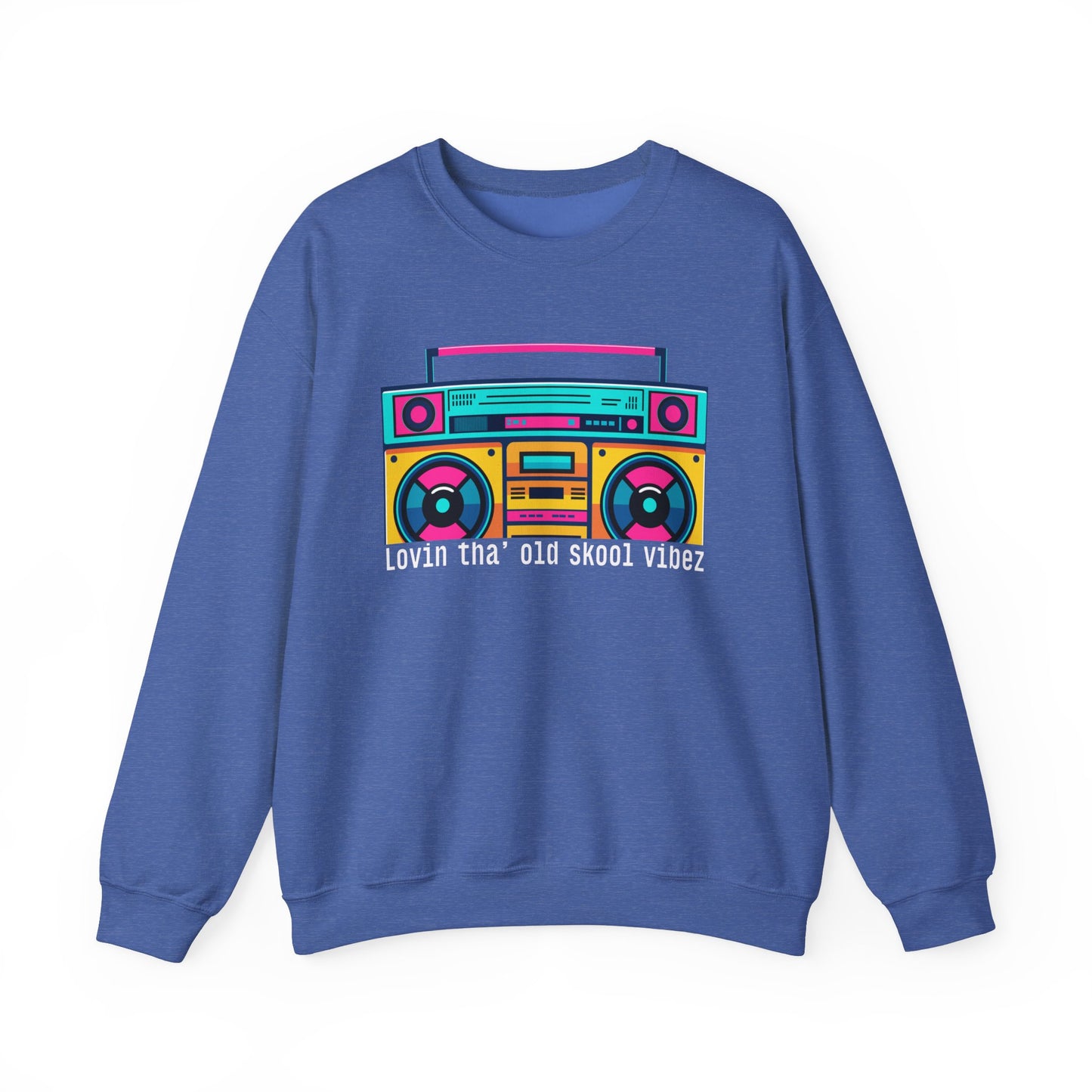 Graphic Designed Minimalist Unisex Old Skool Vibes Crewneck Sweatshirt