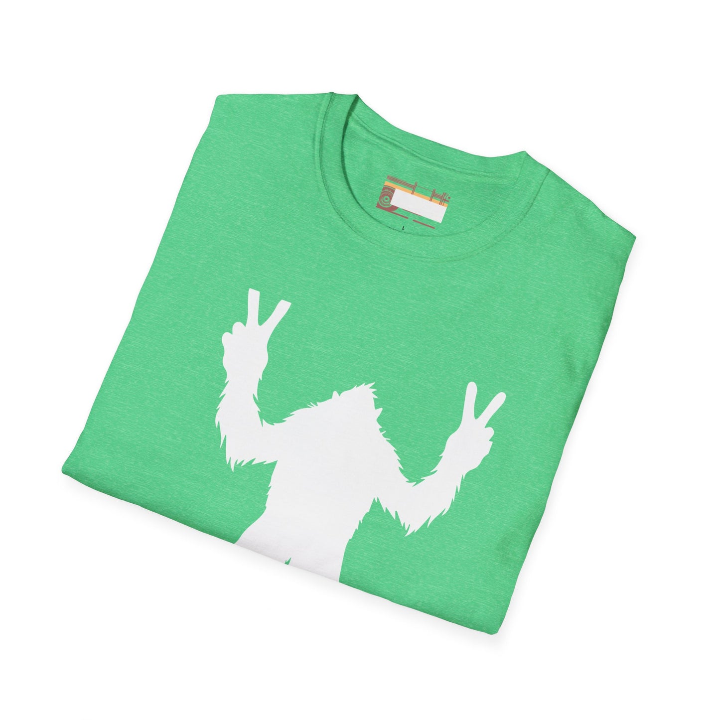 Graphic Designed Minimalist Big Foot Peace Sign Unisex Comfort Styled T-shirts