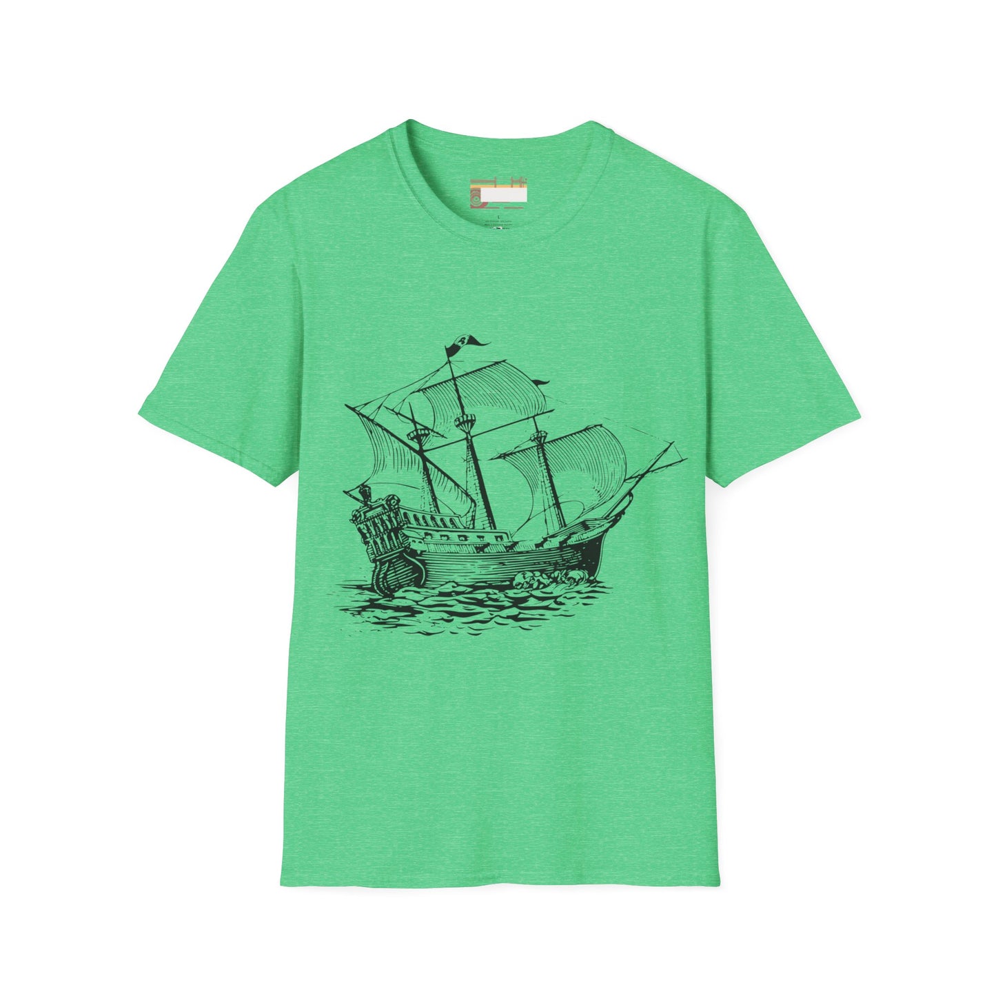 Columbus Day Cargo Ship Graphic Comfort Unisex T-shirt