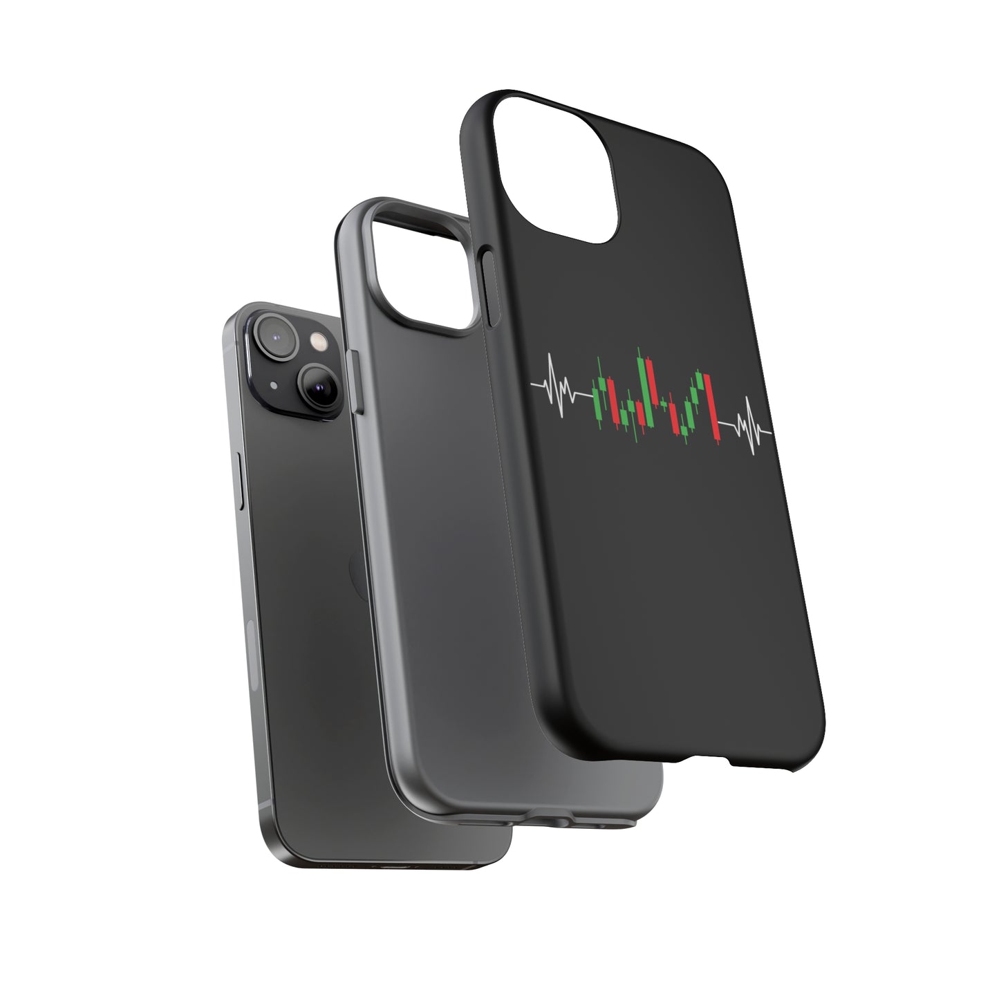 Bearish And Bullish Chart Candles (Stock Market) iPhone Case