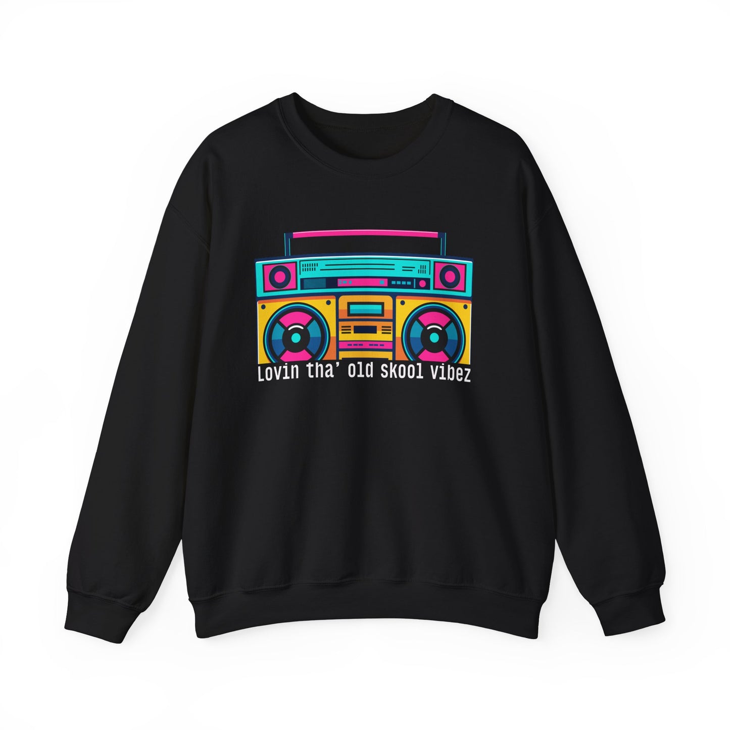 Graphic Designed Minimalist Unisex Old Skool Vibes Crewneck Sweatshirt