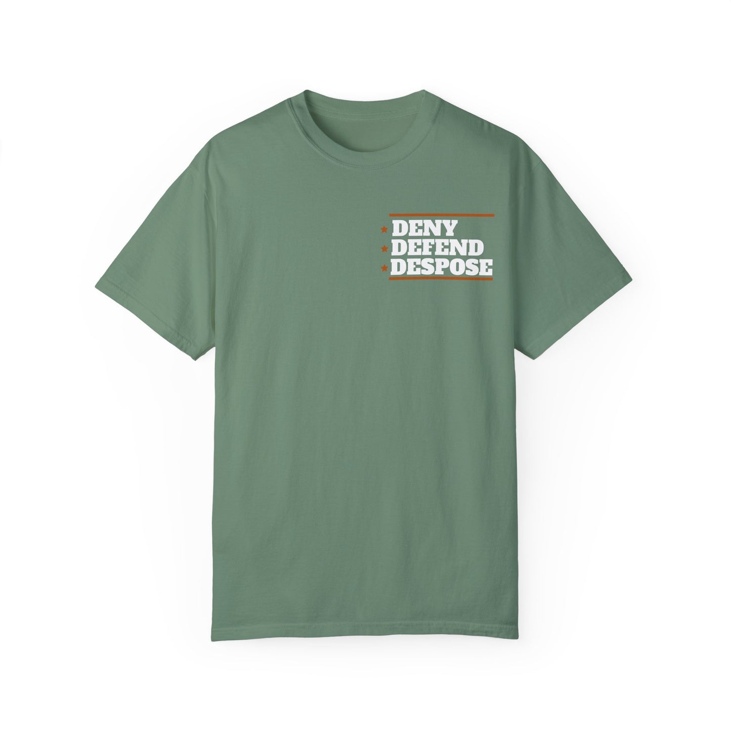 Deny Defend Depose apparel, Custom Color Activism Shirts, Shirts for Union Activists, T-shirt for Social crusader, Freedom Fighter T-shirts