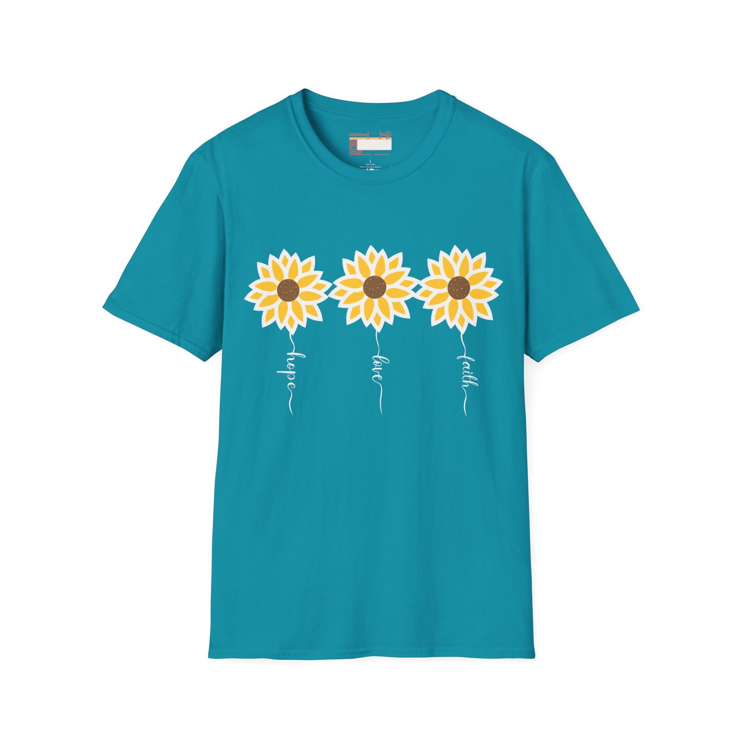 Graphic Christian Bible Gospel Unisex Comfort T-shirt, Wild Flower Christian Faith Quote Graphic Design Tees