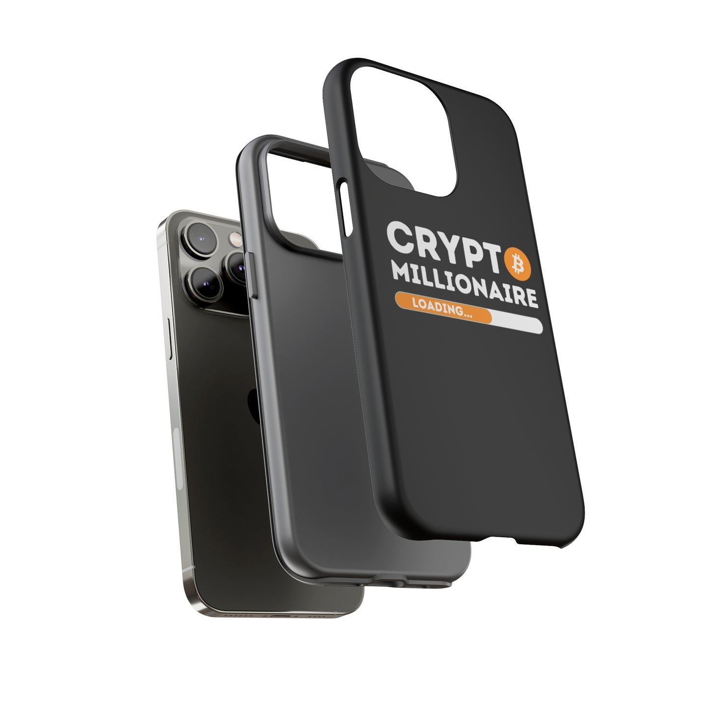 Crypto Millionaire Black iPhone Case