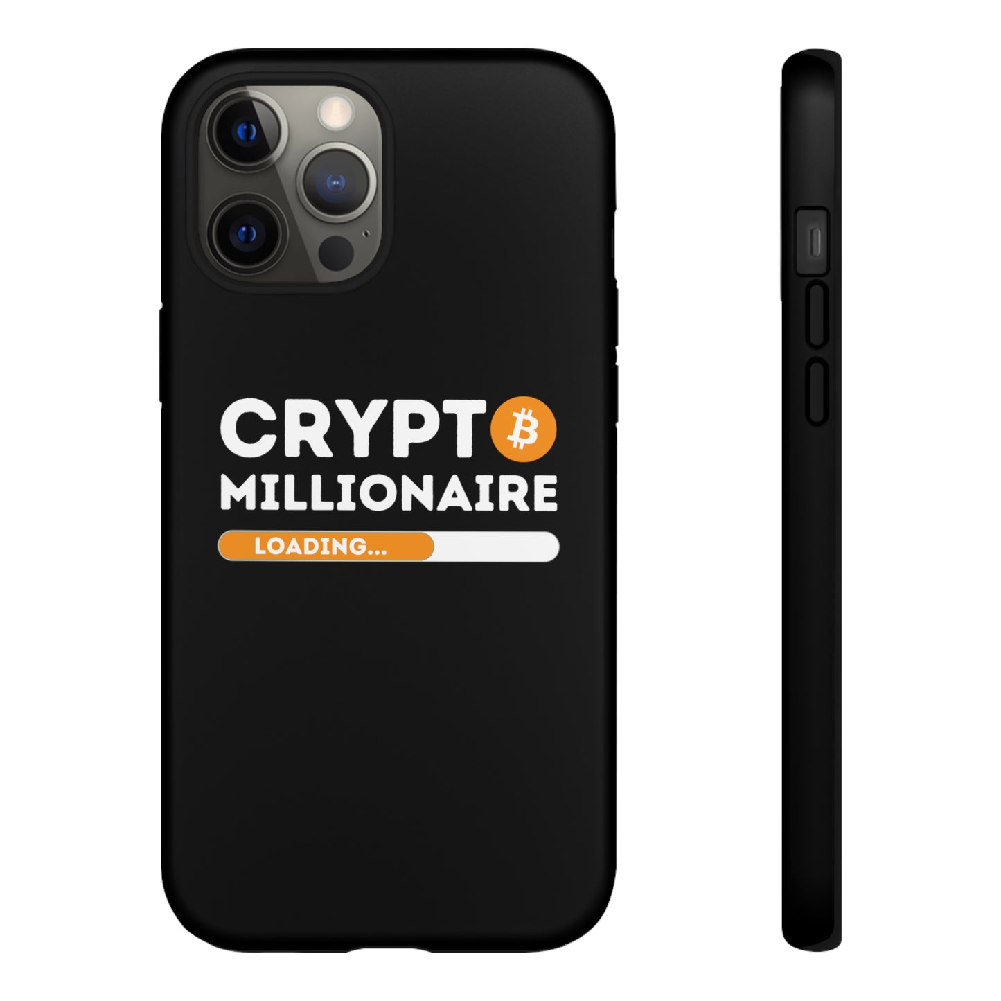 Crypto Millionaire Black iPhone Case