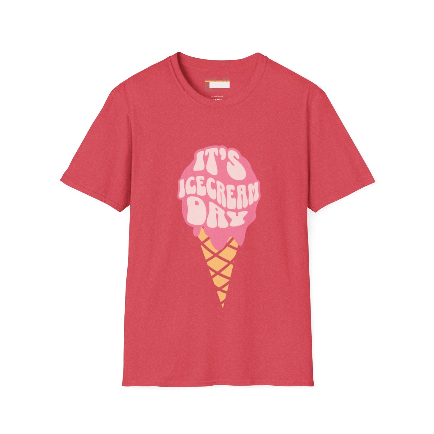 Graphic Ice Cream Day Designed Unisex Comfort Styled T-shirts