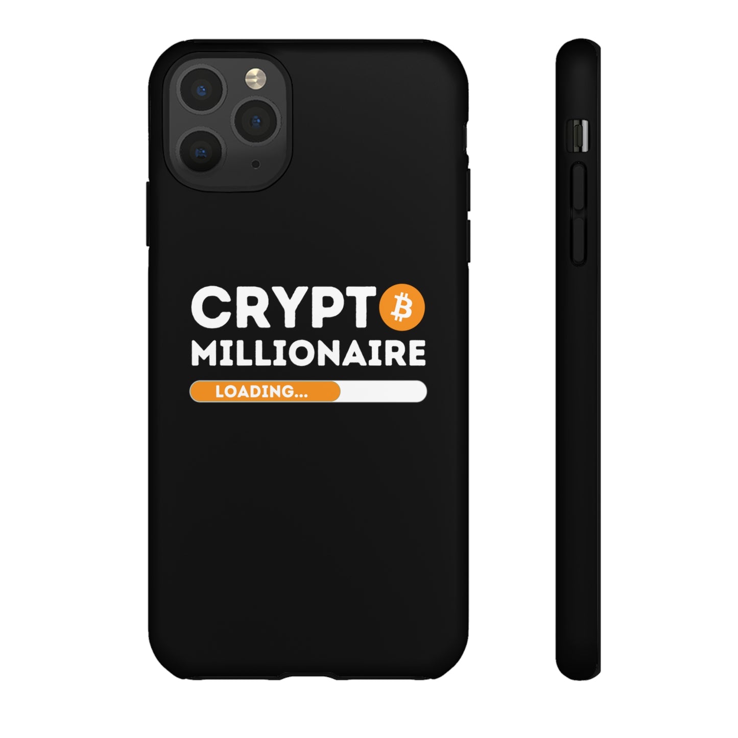 Crypto Millionaire Black iPhone Case