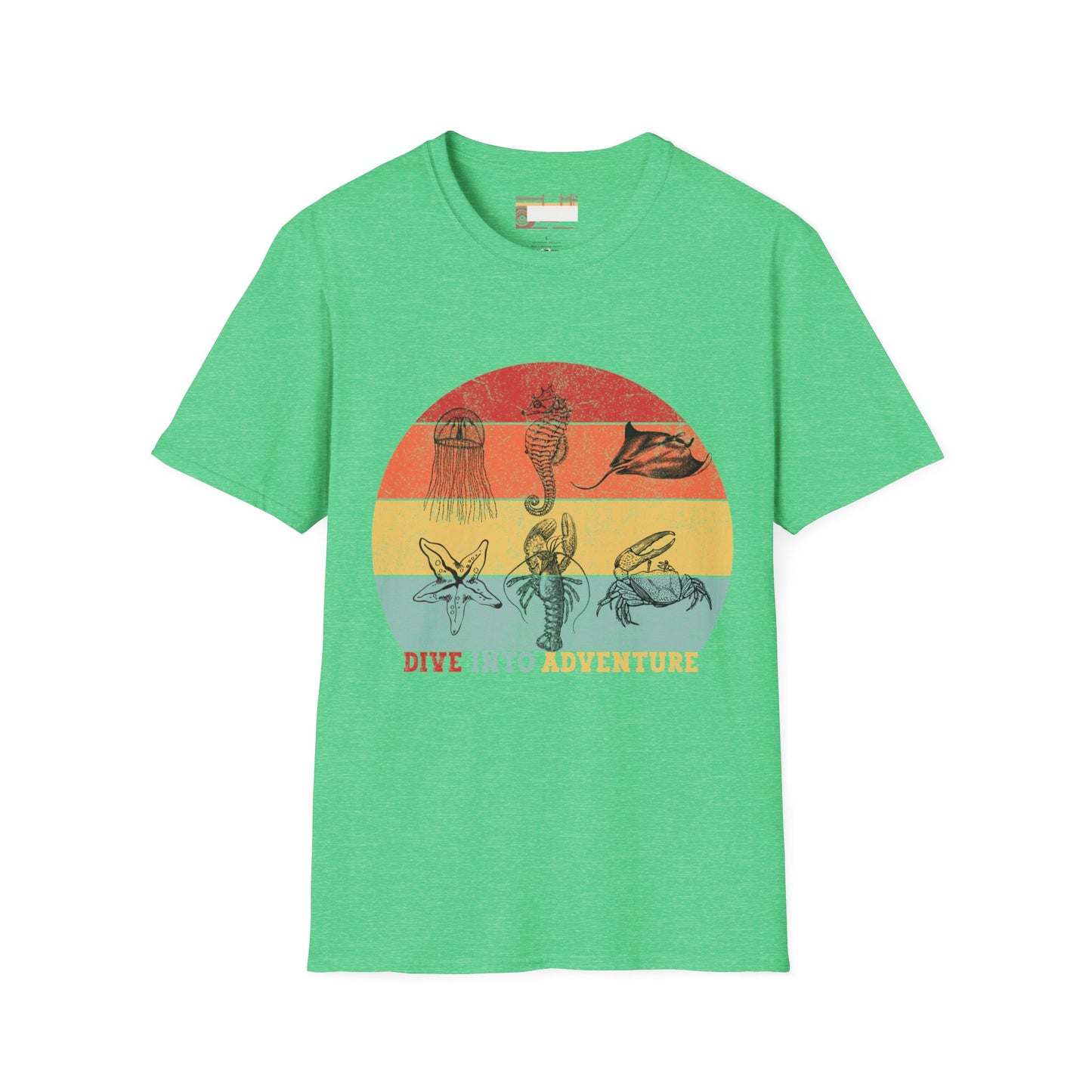 Deep Diving Sea Creatures Graphic Comfort Unisex T-shirt