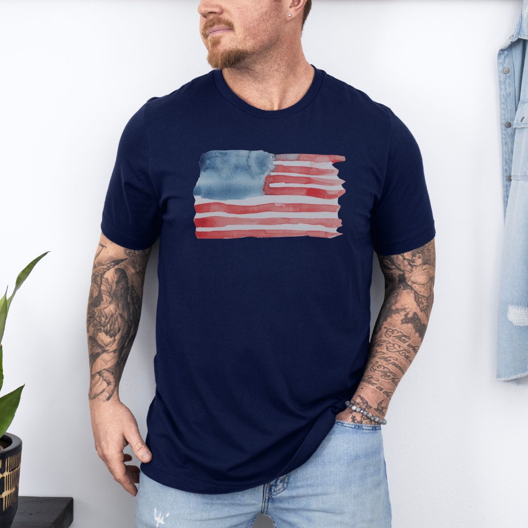 Graphic Flag Day Ultimate Comfort Styled Graphic T-shirt