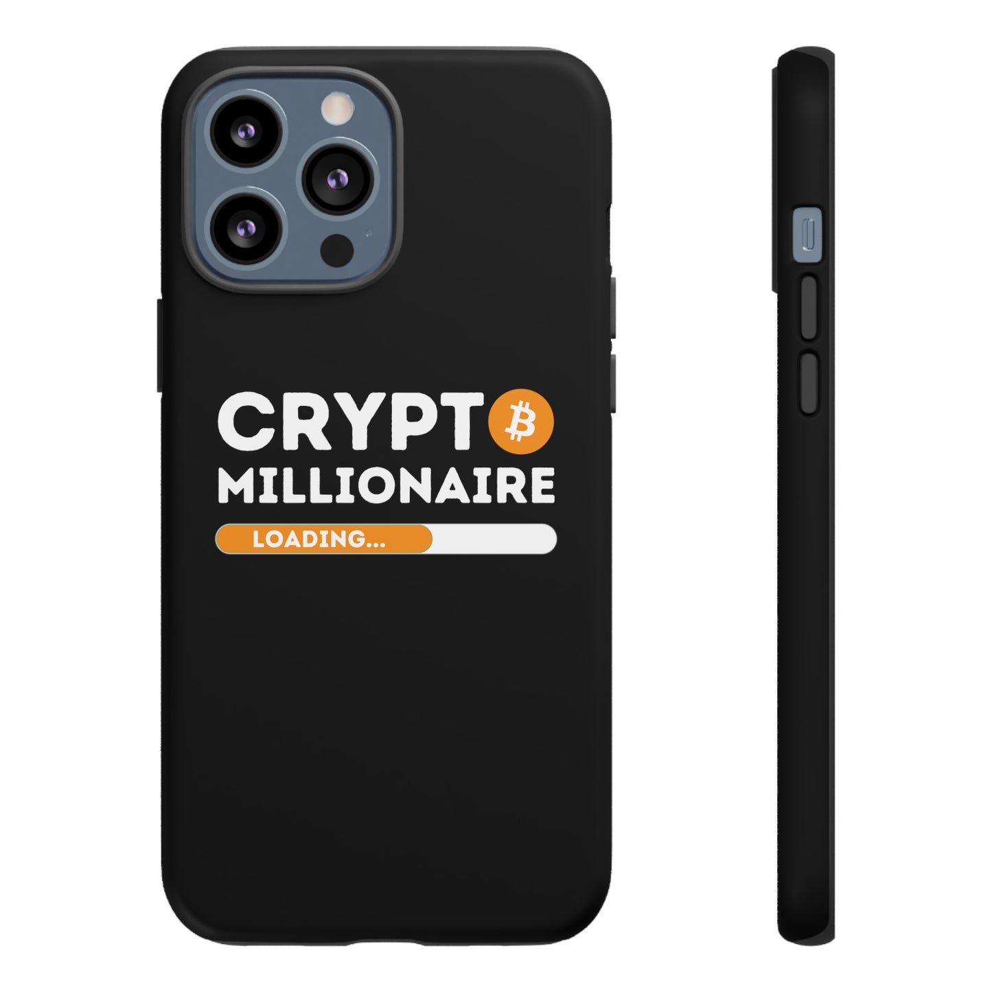 Crypto Millionaire Black iPhone Case