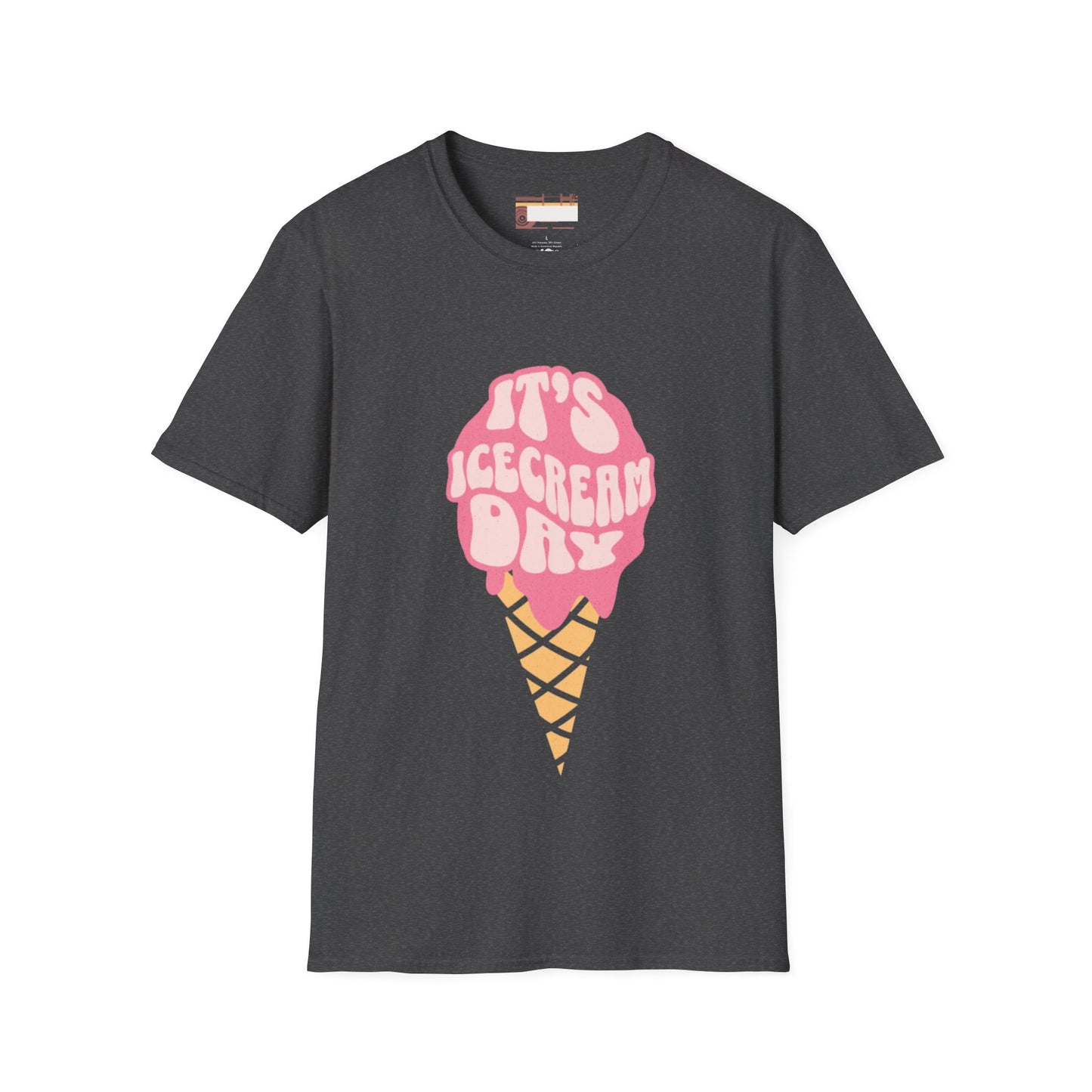 Graphic Ice Cream Day Designed Unisex Comfort Styled T-shirts