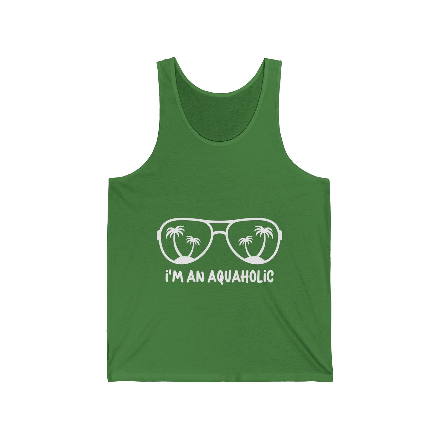 Beach Lovers Ultimate Comfort Styled Funny Unisex Aquaholic Summer Tank Top