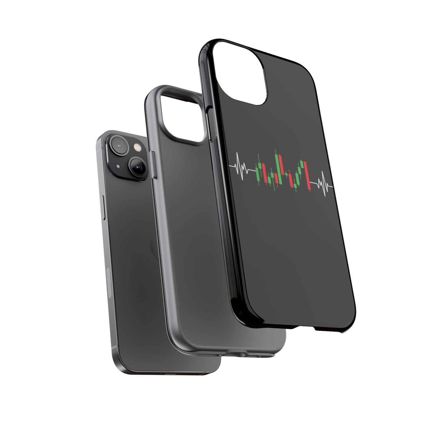 Bearish And Bullish Chart Candles (Stock Market) iPhone Case