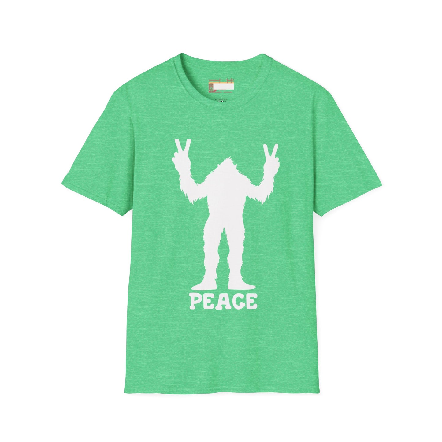 Graphic Designed Minimalist Big Foot Peace Sign Unisex Comfort Styled T-shirts