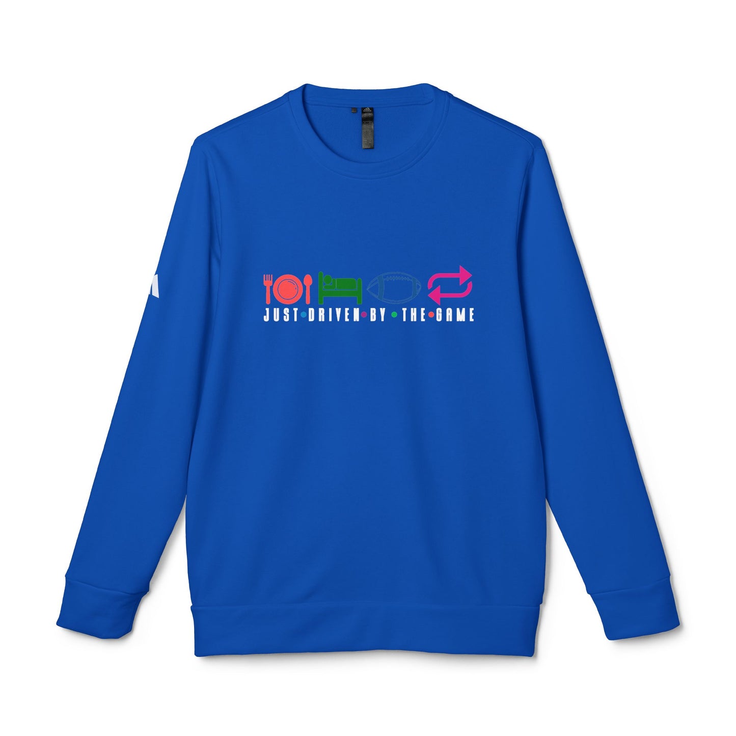 DTG adidas® Unisex Fleece Crewneck Just My Love For The Game Baseball Sweatshirt