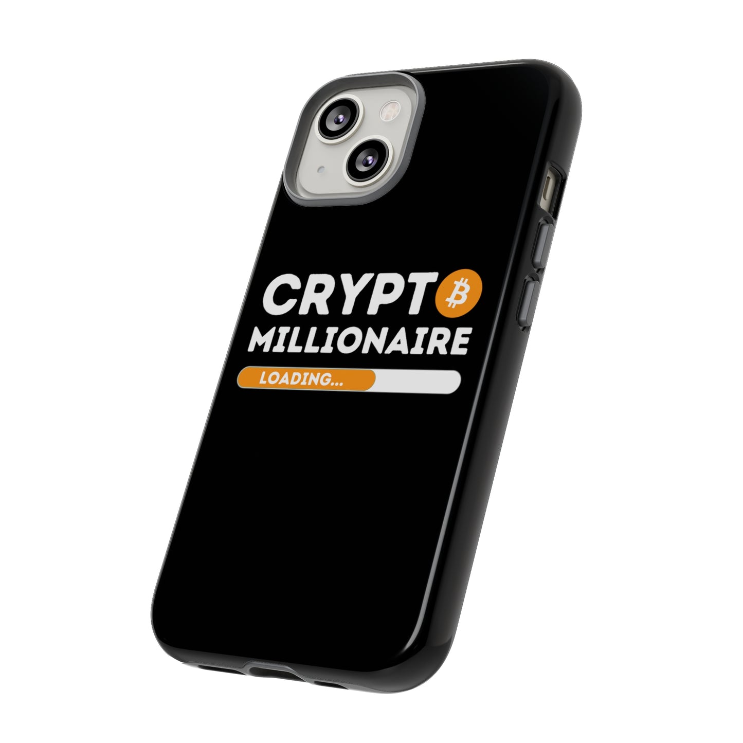 Crypto Millionaire Black iPhone Case