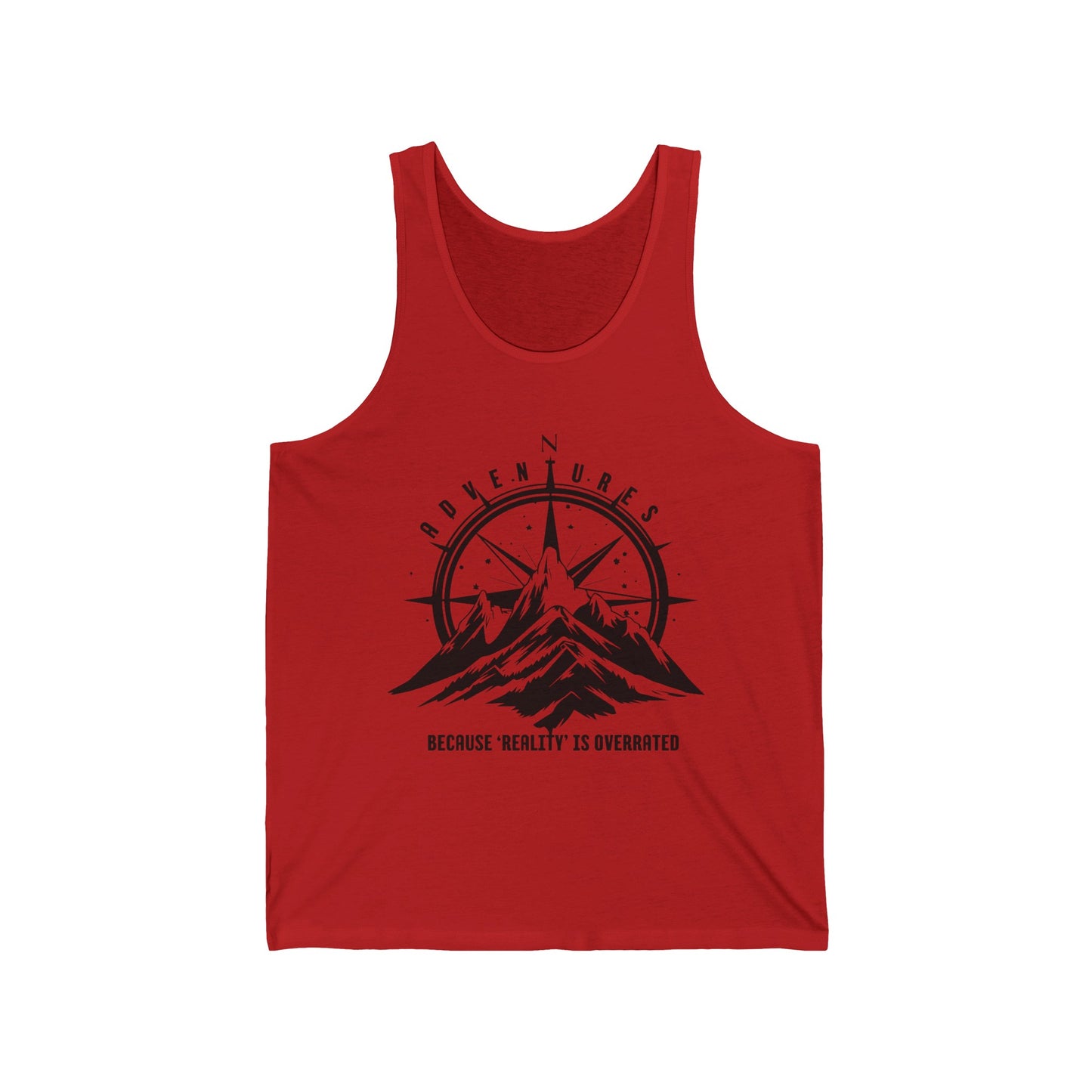 Adventure With Overrated Reality Graphic Ultimate Comfort Styled Unisex Tank Top