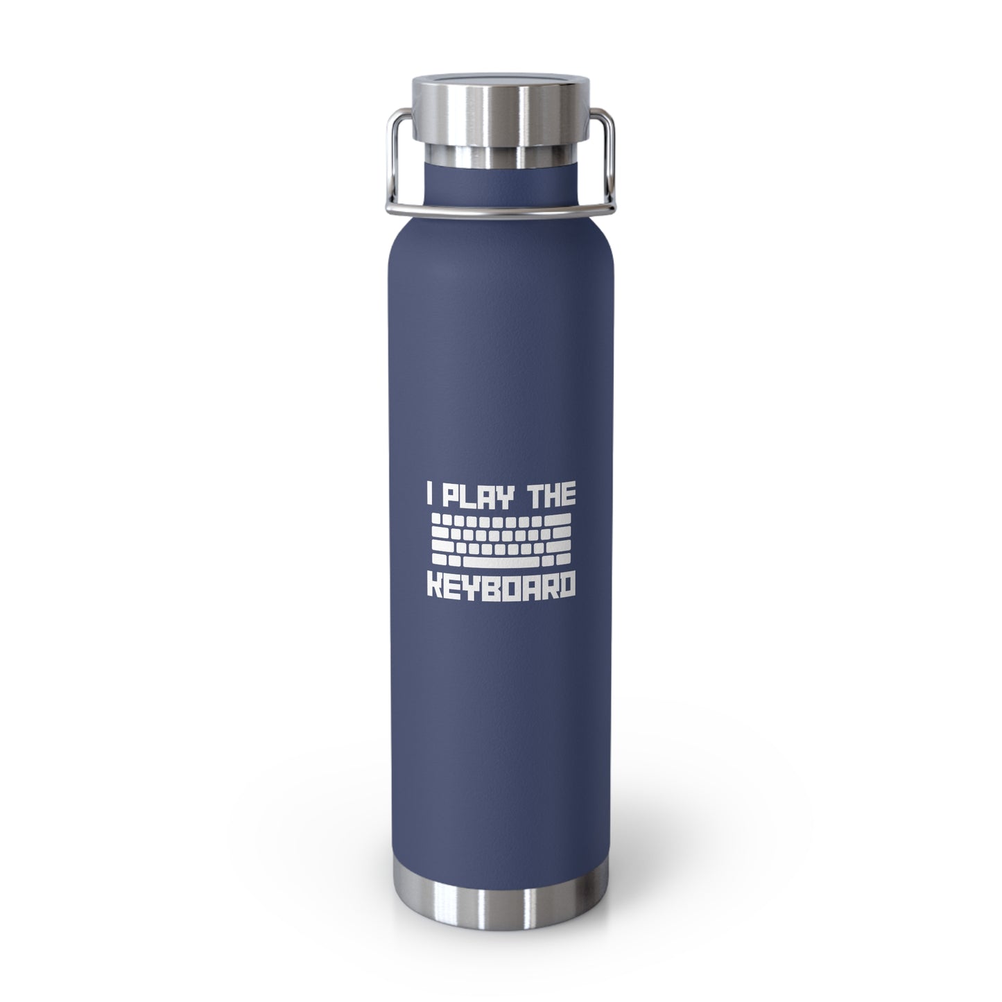 I Play The Keyboard Copper Vacuum Insulated Bottle, 22oz