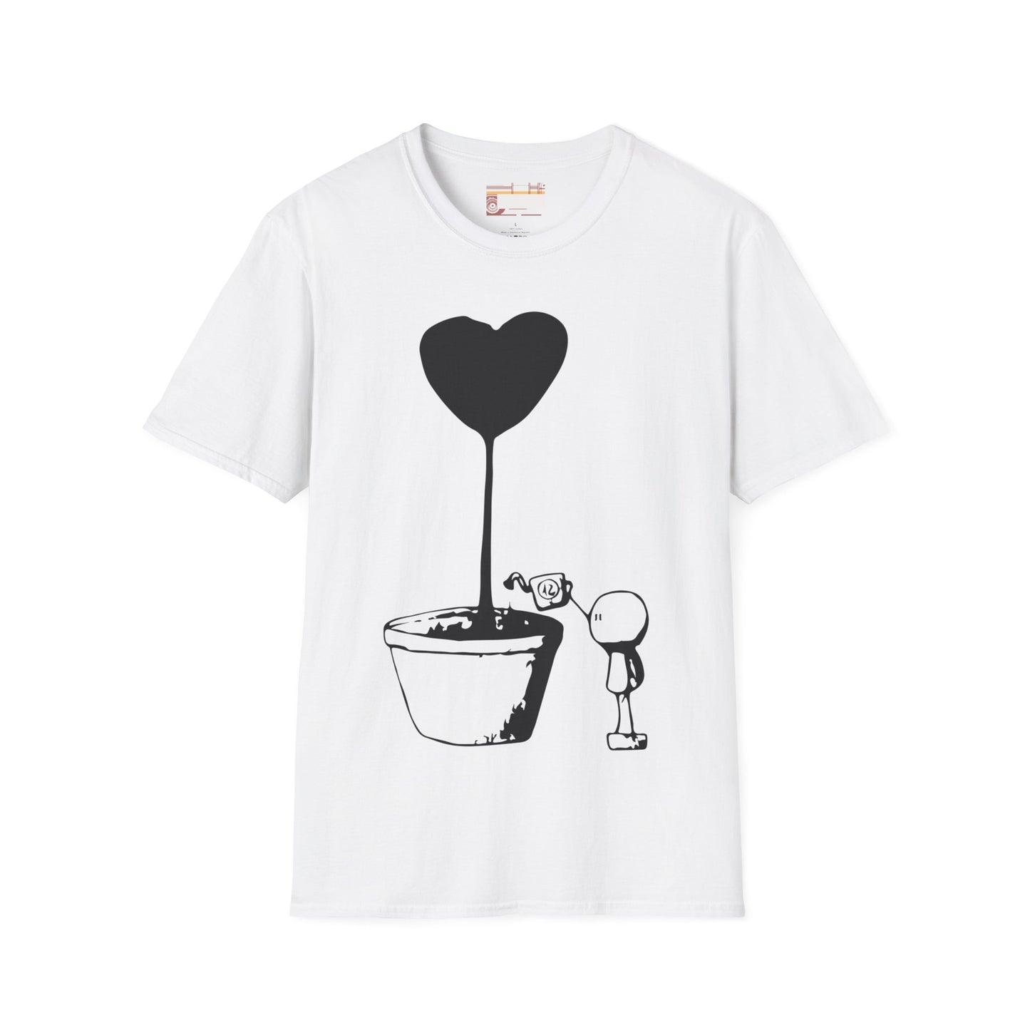 Love Grows Valentines day Lovers Cute Graphic Comfort Unisex T-shirt