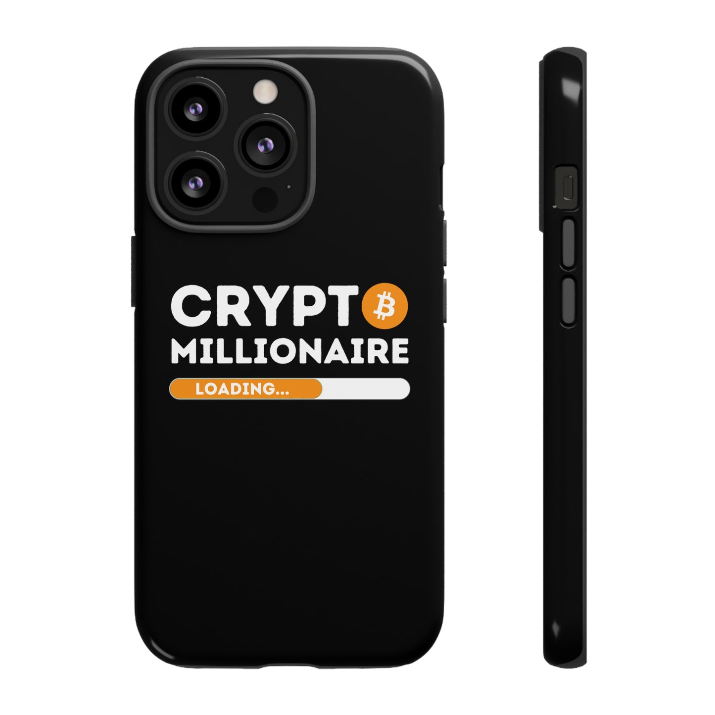 Crypto Millionaire Black iPhone Case