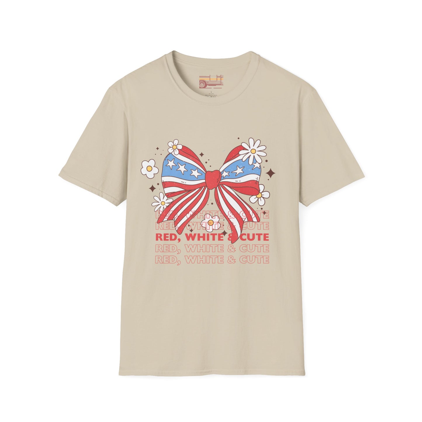 Red, White And Cute Ultimate Comfort Unisex Independent day July 4th T-shirt