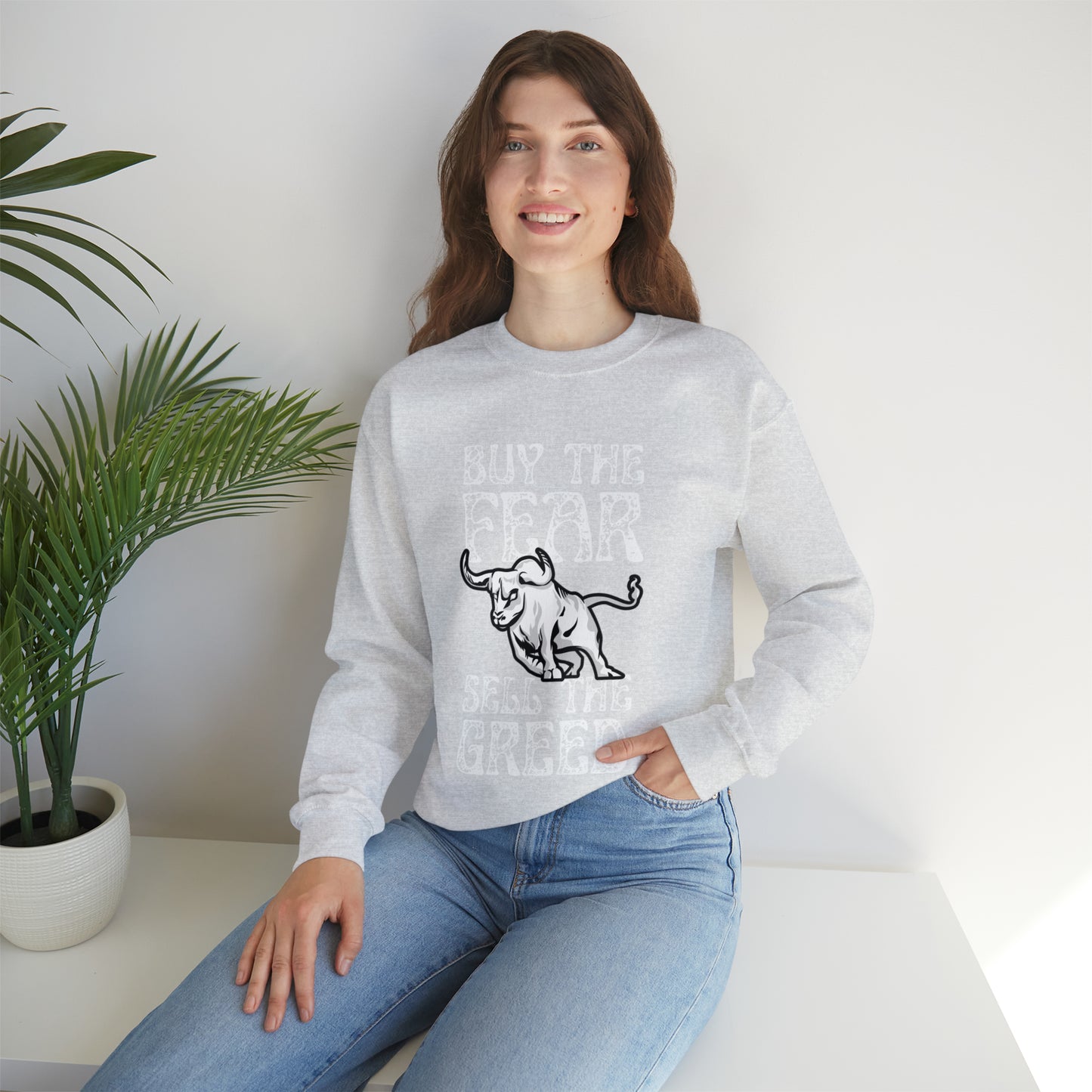 Buy The Fear Sell The Greed (Stock Market) Unisex Sweatshirt