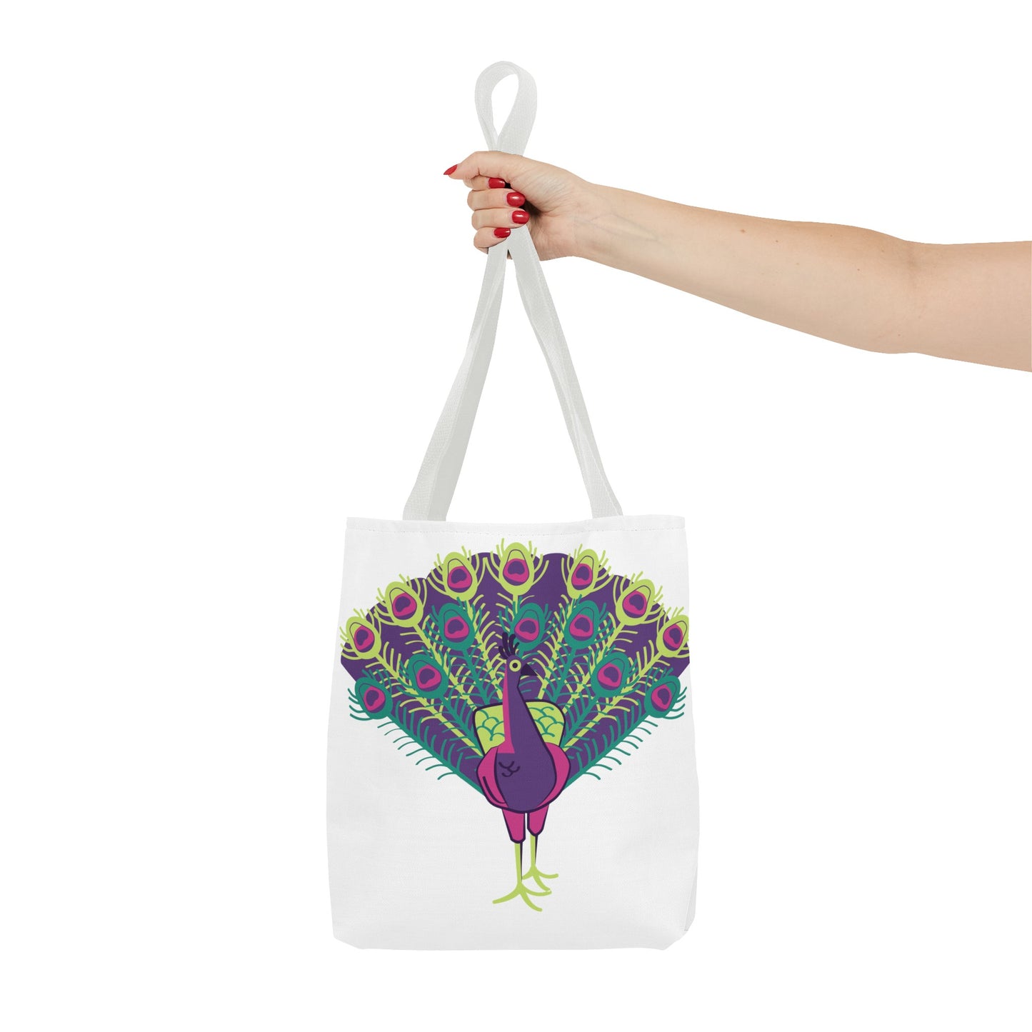 Summer Graphic Peacock Tote Bag