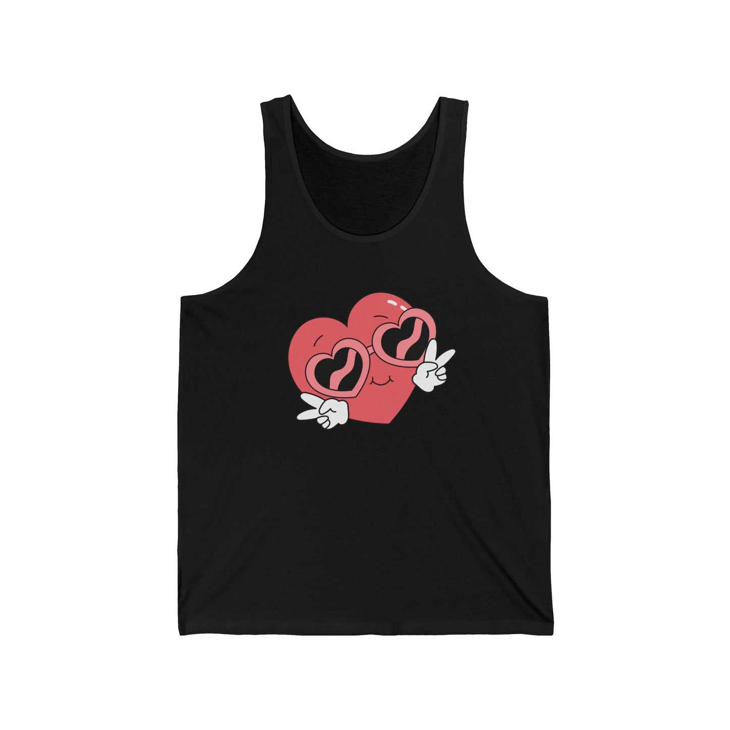 Love Graphic Emoji Sign Ultimate Comfort Styled Unisex Tank Top