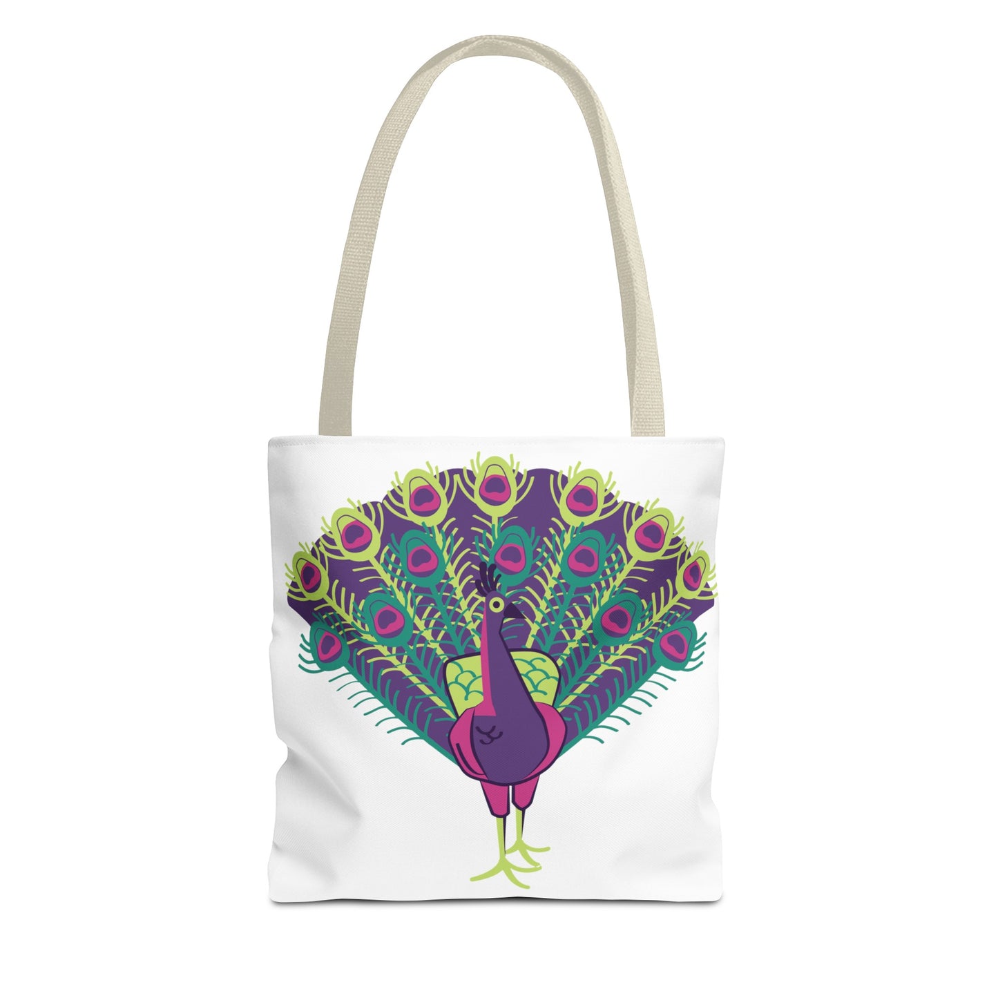 Summer Graphic Peacock Tote Bag