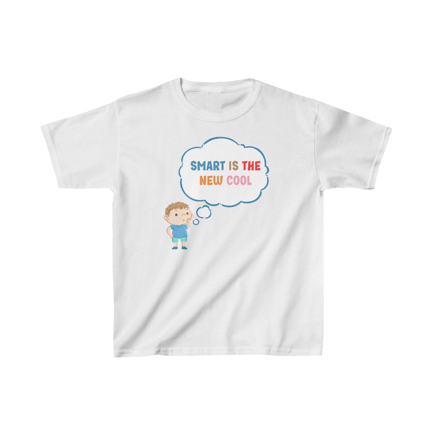 Unisex Kids Smart is The New Cool Ultimate Comfort T-Shirts