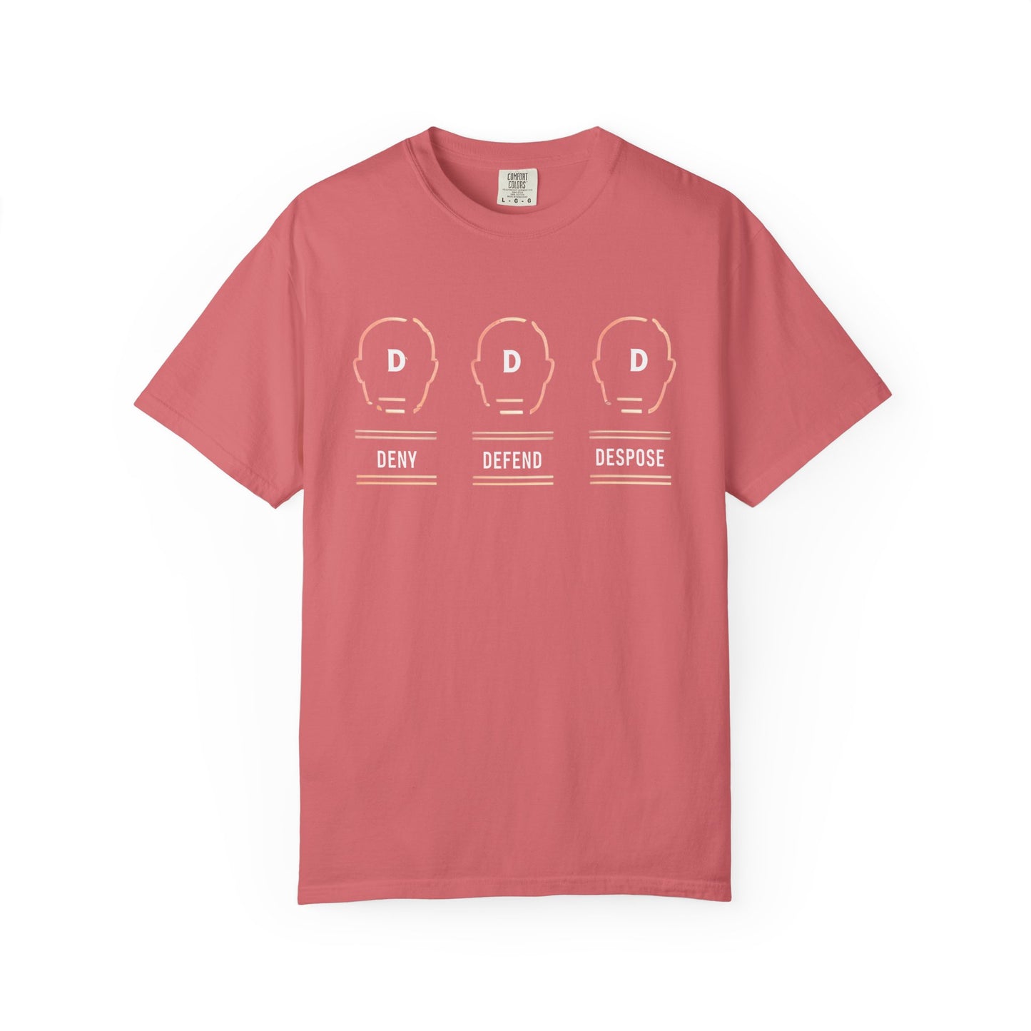 Deny Defend Depose apparel, Custom Color Activism Shirts, Shirts for Union Activists, T-shirt for Social crusader, Freedom Fighter T-shirts