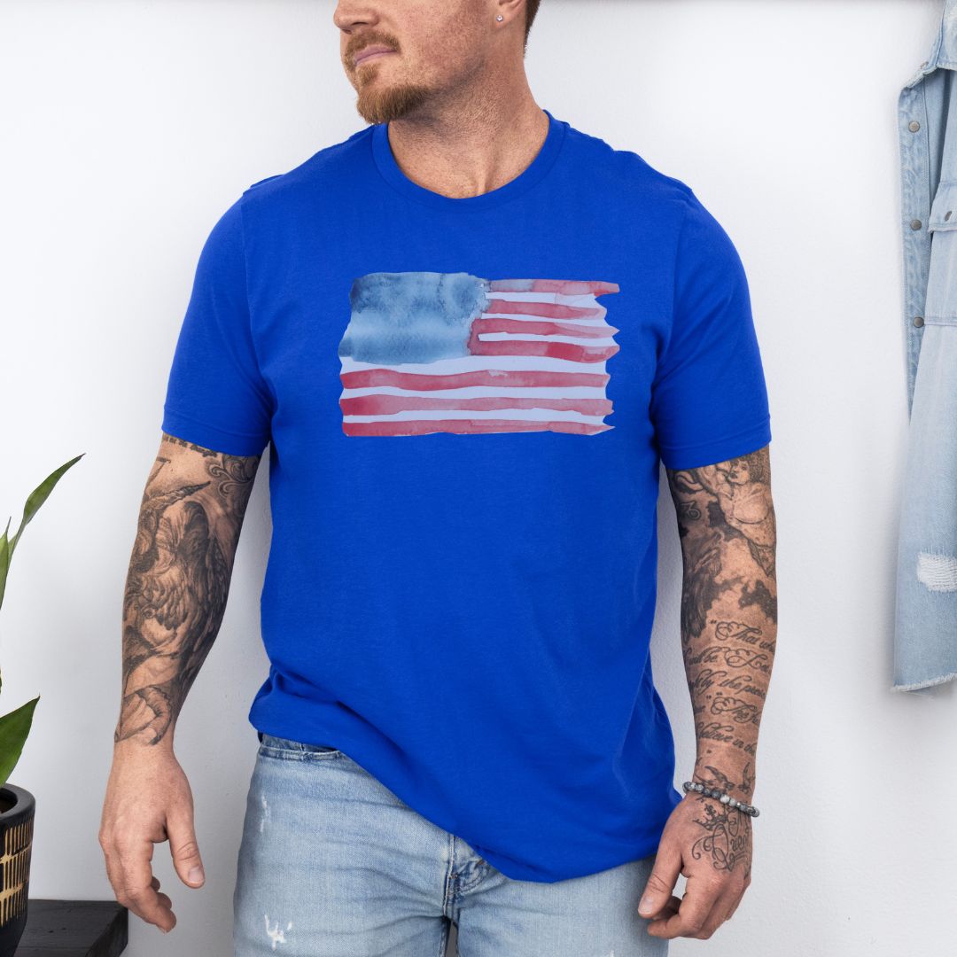 Graphic Flag Day Ultimate Comfort Styled Graphic T-shirt