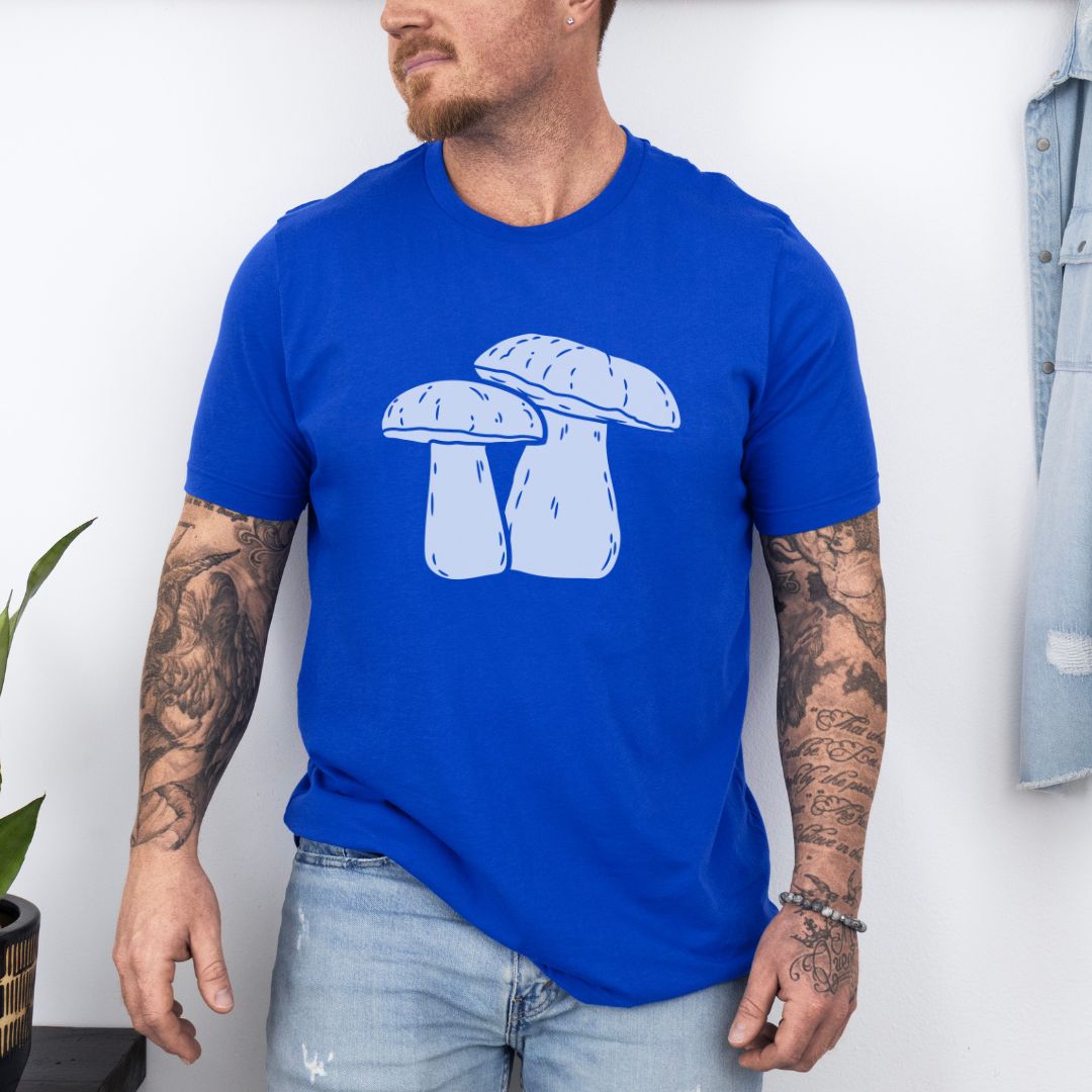 Graphic Mushroom Designed Ultimate Comfort Styled Graphic T-shirt