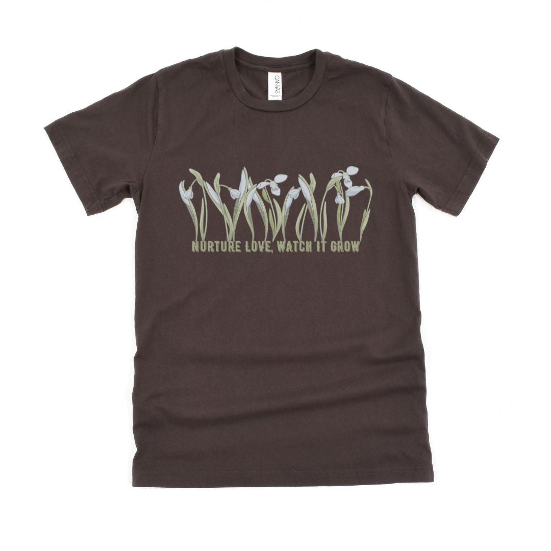 Nurture Love Watch It Grow Floral Ultimate Comfort Styled T-shirt