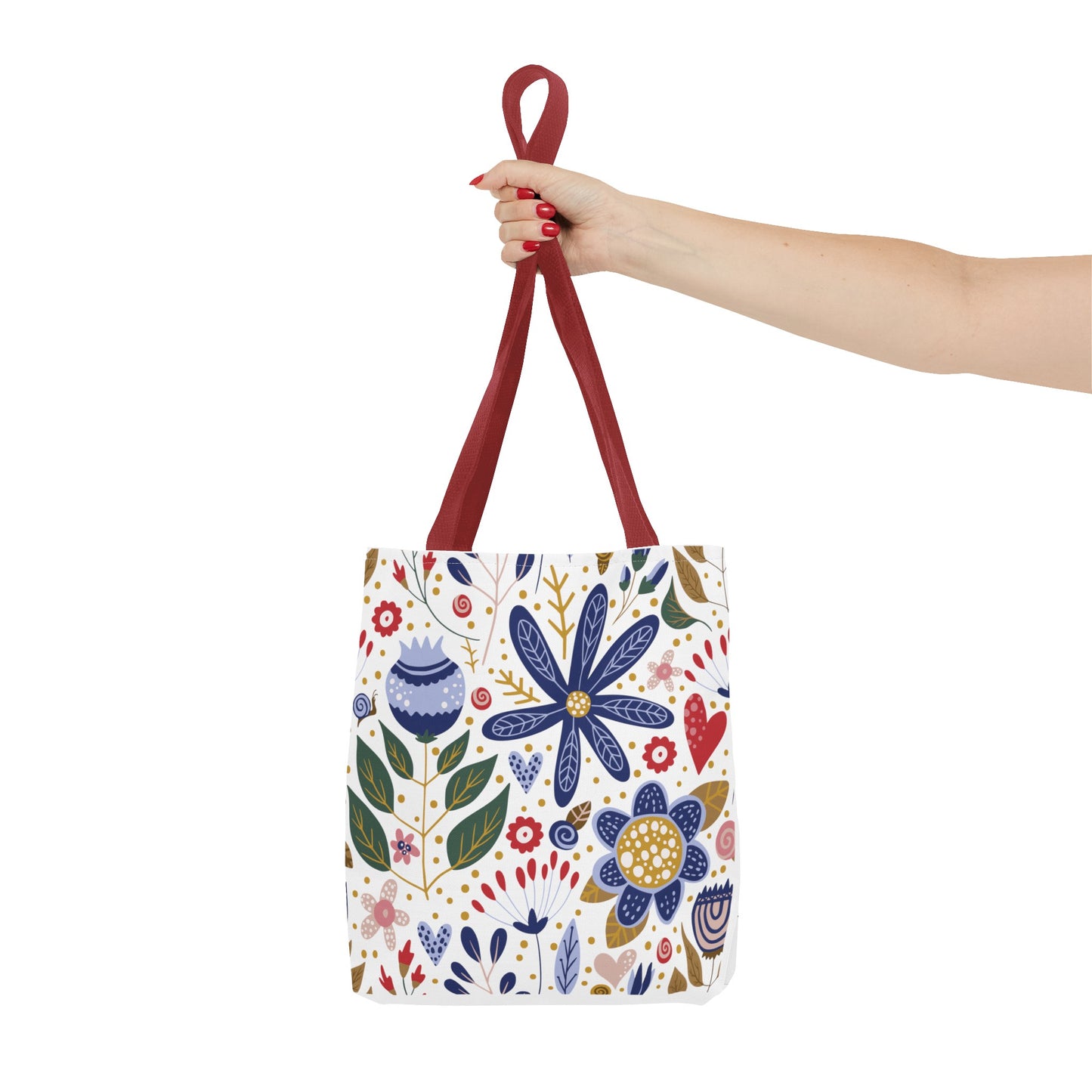 Summer Graphic Wild Flower Tote Bag