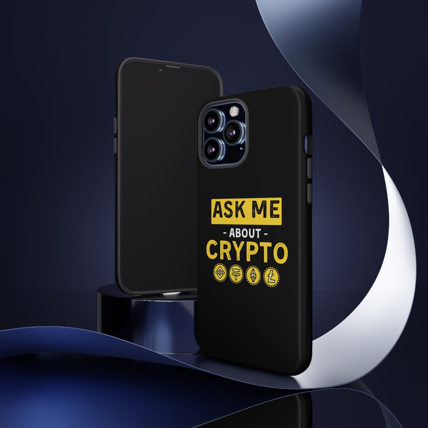 Ask Me About Crypto iPhone Case