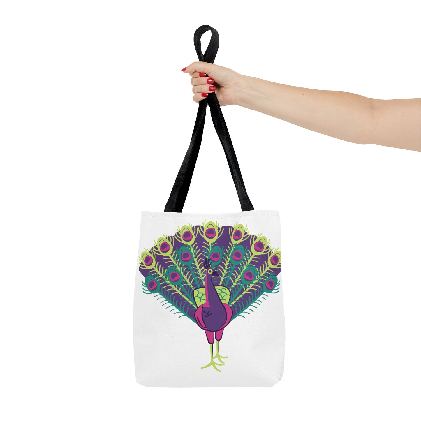 Summer Graphic Peacock Tote Bag