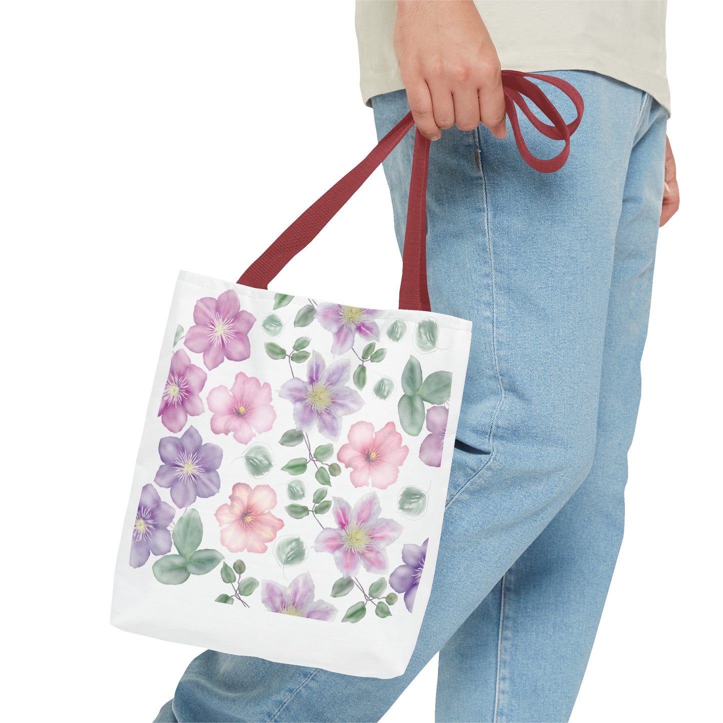 Summer Graphic Wild Flower Tote Bag